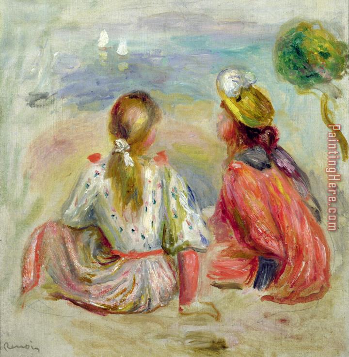 Pierre Auguste Renoir Young Girls on the Beach